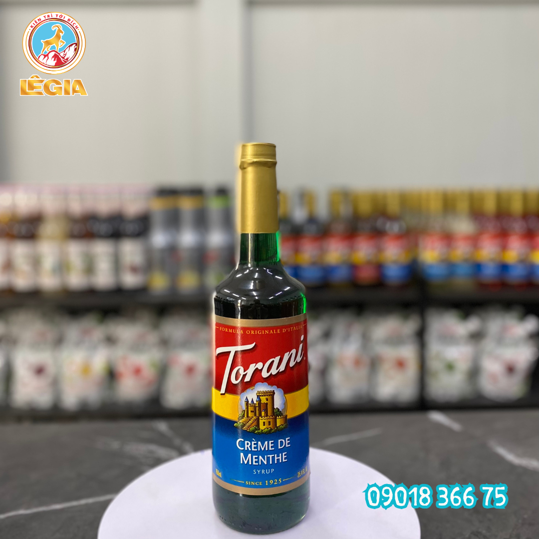 Siro torani bạc hà xanh 750ml - torani menthe syrup