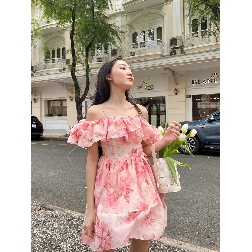 ✿ Somee studio ✿ Lily dress ✿ Váy tơ hoa 2 tầng