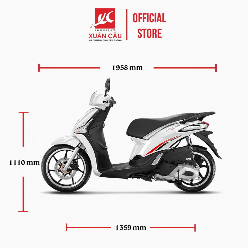 [Trả góp 0%] [Xe máy trả góp 0%]Xe máy Piaggio Liberty S Italia ABS 125 iGET -  Mới 100%