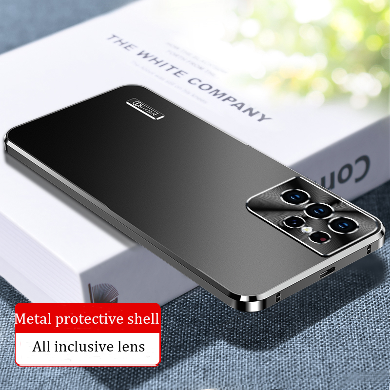 Metal Magnetic Shell For Samsung Galaxy S22 S21ultra S22 Plus Phone Case Built in protection titanium alloy ultrathin cover