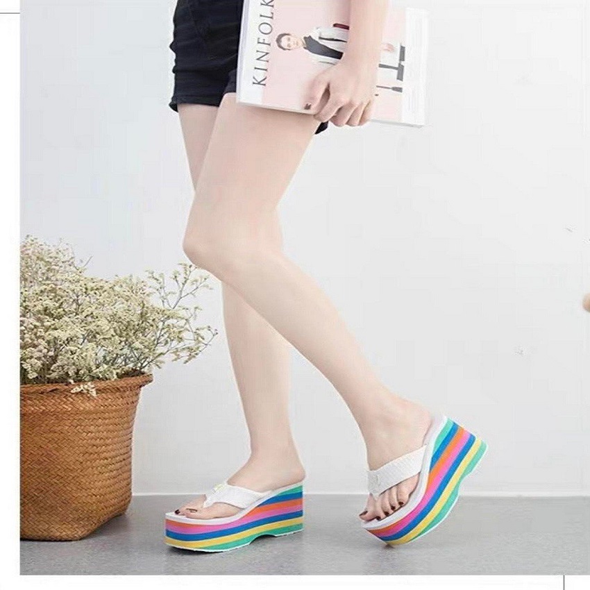 Dép cao gót khuyết eo 7f