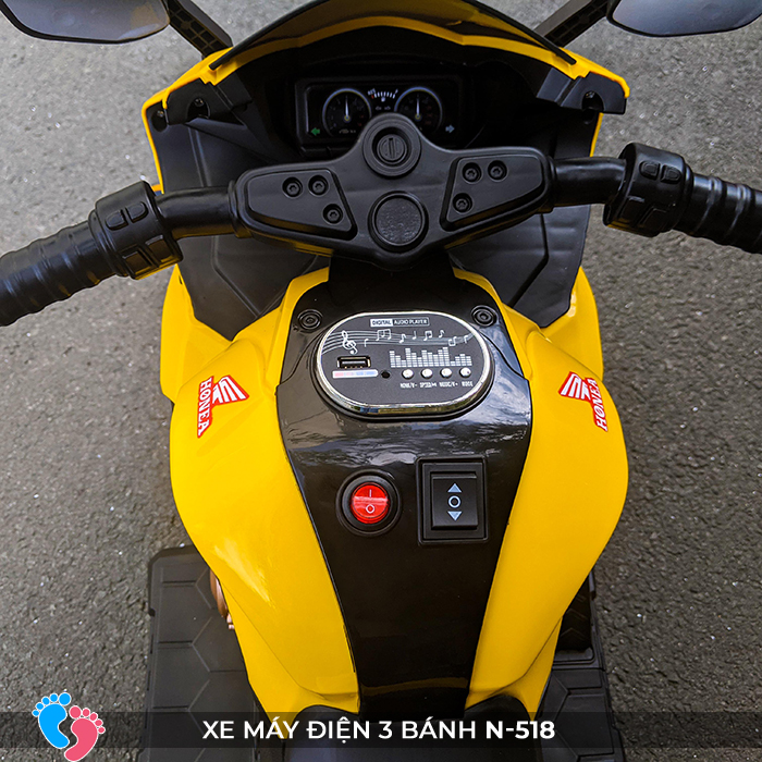 Xe mô tô điện 3 bánh sáng đèn N-518