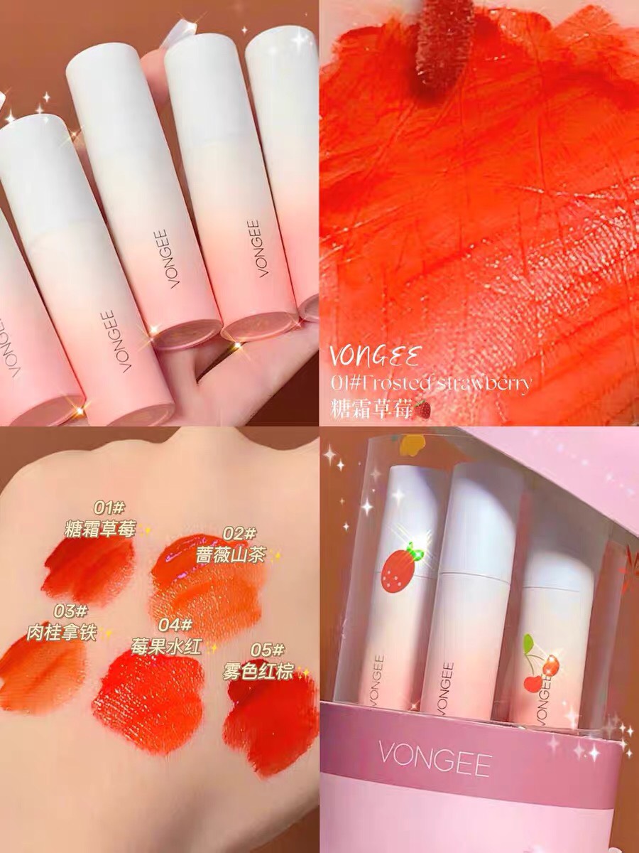 Set 5 Cây Son Kem VonGee Mềm Mượt Siêu Lì [Hàng Mới]