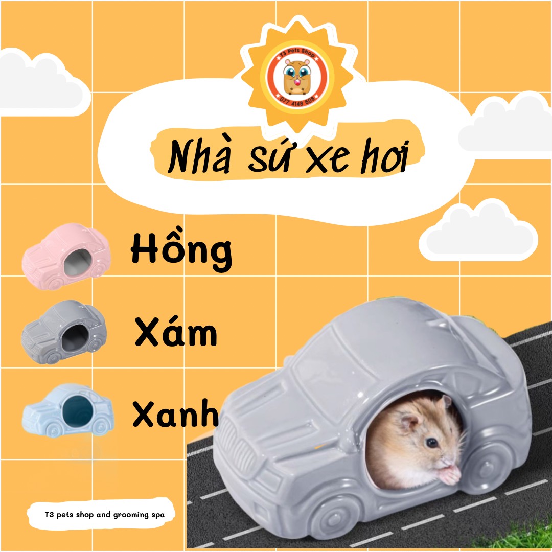 Nhà sứ xe hơi độc lạ dành cho hamster - T3 PETS SHOP