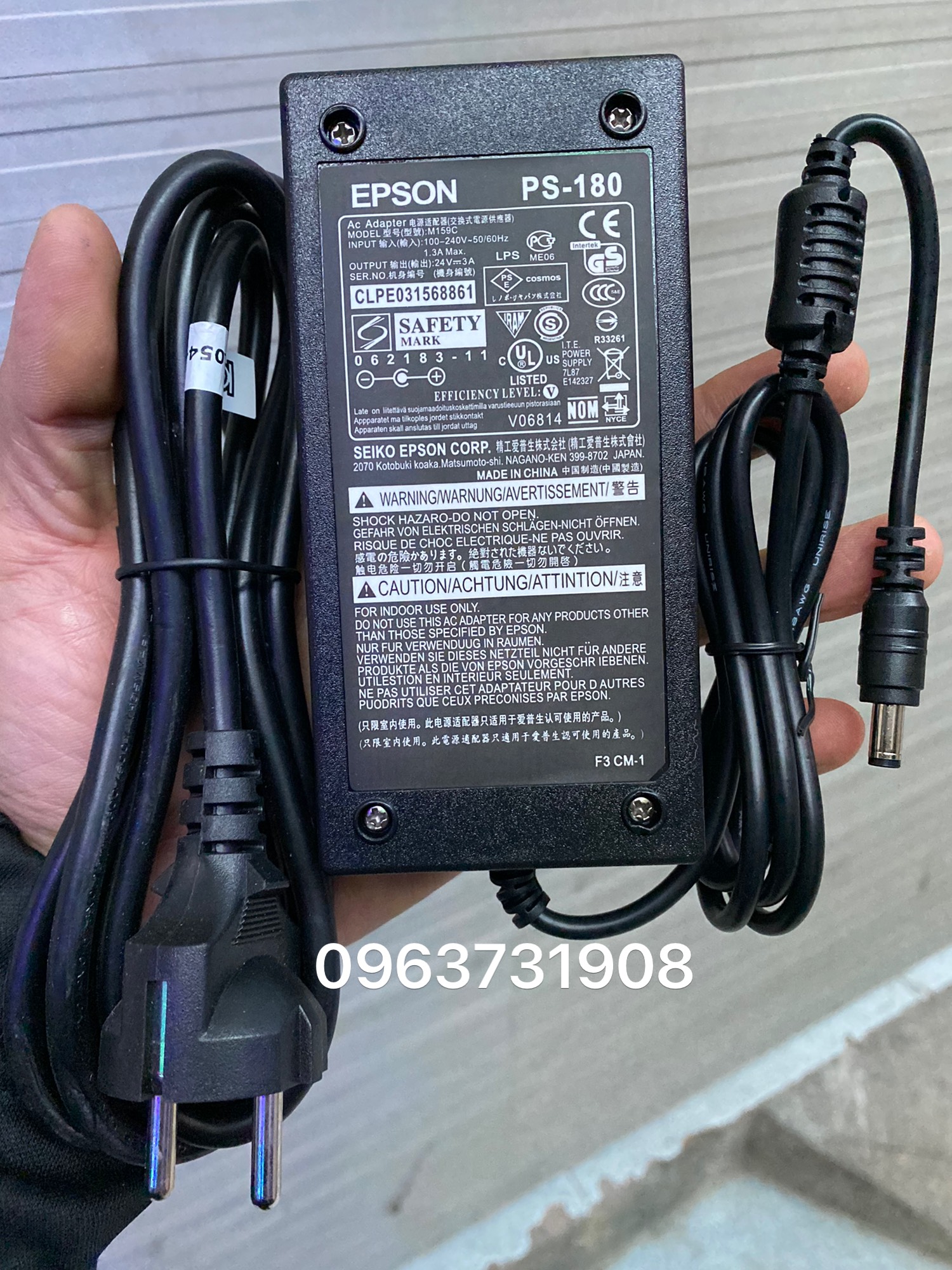 Dây sạc loa kéo acnos dc 24v hàng cao cấp
