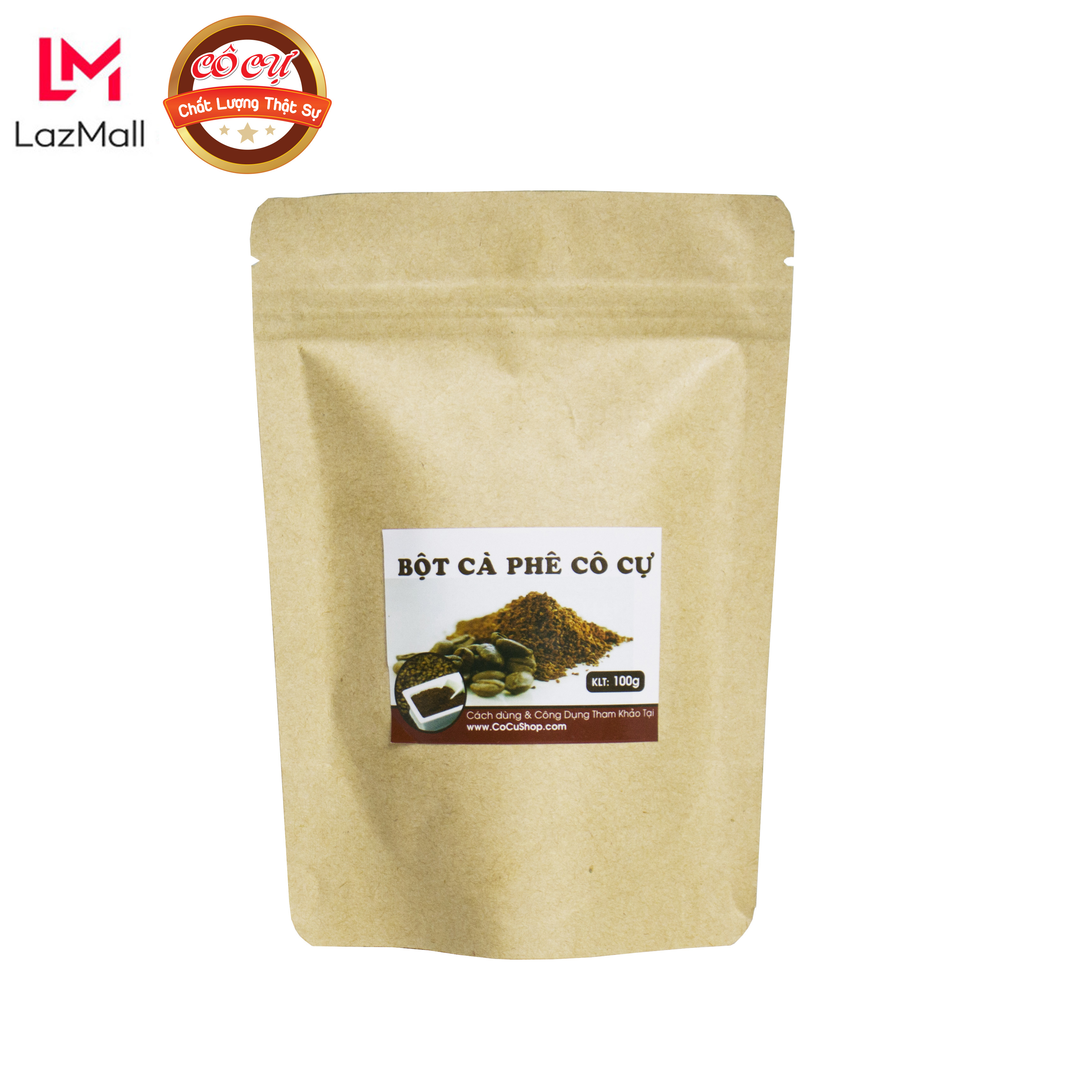 Bột cà phê nguyên chất Cô Cự túi giấy 50gr