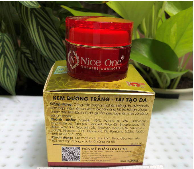 Kem Nice One Dưỡng Trắng Da - Tái Tạo Da 10g