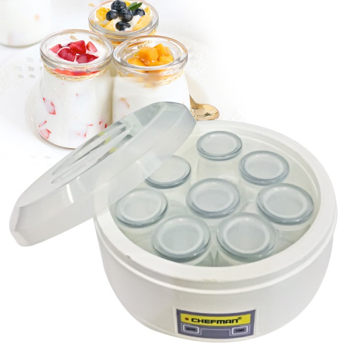 MÁY LÀM SỮA CHUA CHEFMAN 8 CỐC THỦY TINH CM-302T