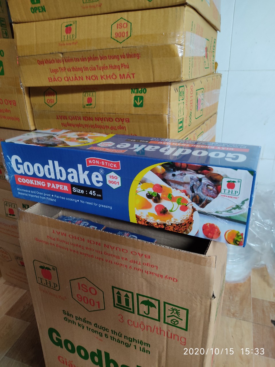 GIẤY KHÔNG THẤM DẦU SIZE 45 CM - 100 M GOODBAKE - chống dính