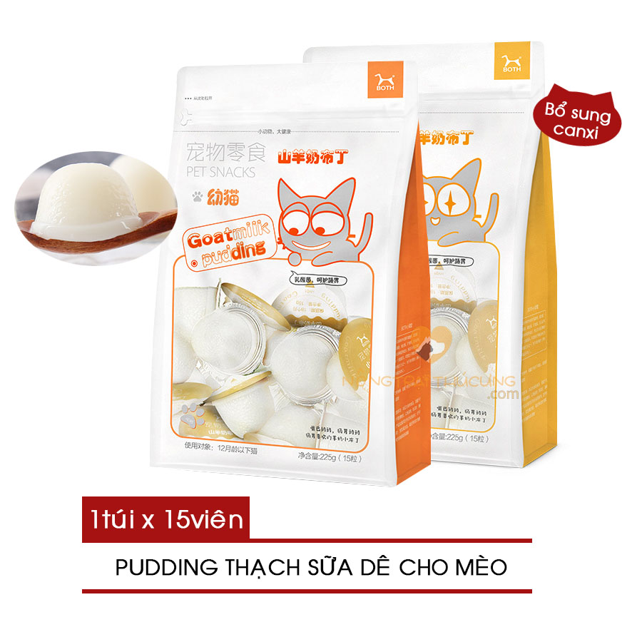 Pudding Sữa Dê Bổ Sung Canxi Cho Mèo (Loại Truyền Thống) - [Nông Trại Thú Cưng]