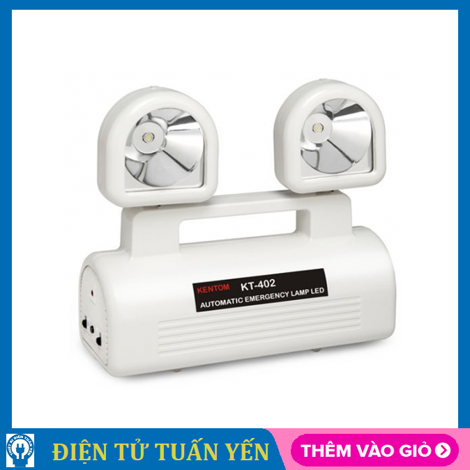 Đèn sạc chiếu sáng khẩn cấp Kentom LED KT402 (ánh sáng trắng) - Hàng chính hãng