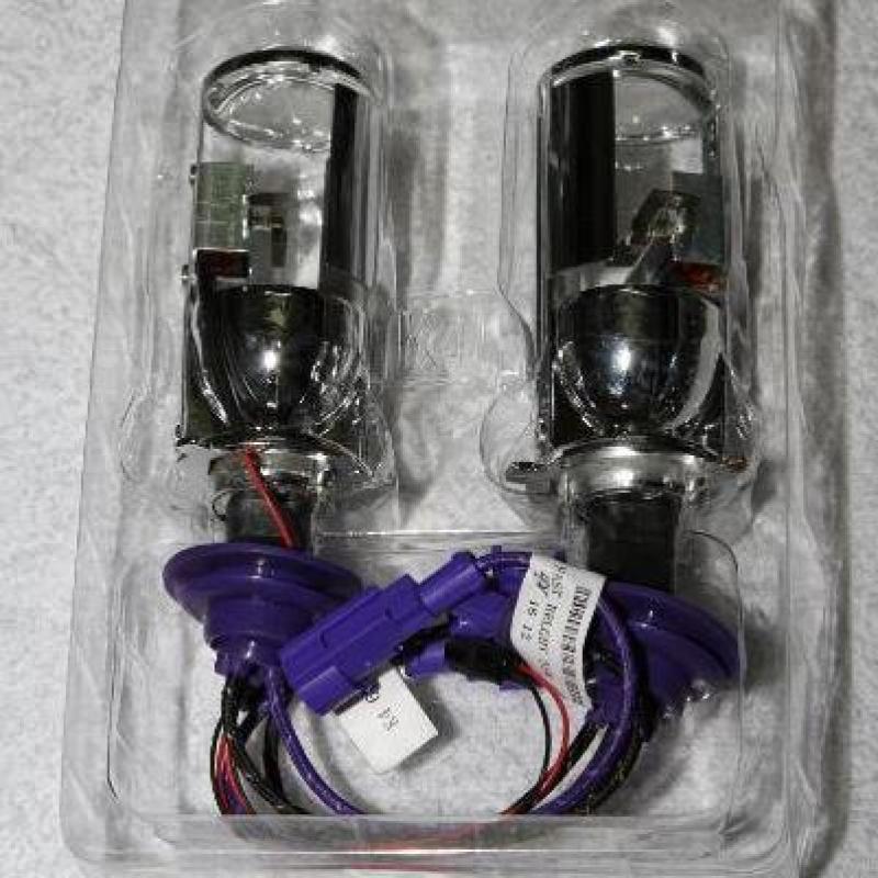 Bộ 2 đèn bi xenon gương cầu mini K4 oto 35w PHA COS H4 6000k 12V ( giá 1 bộ )