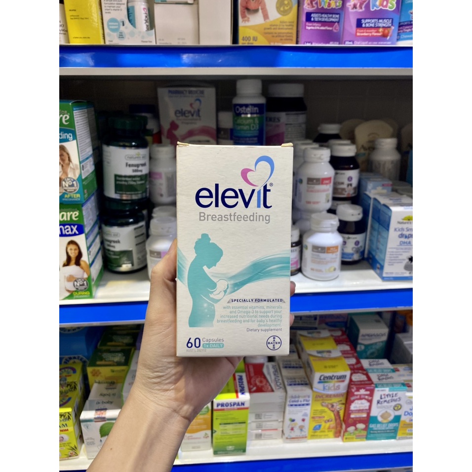Elevit Bú - Elevit Sau Sinh - Elevit Breastfeeding 60 viên-Úc