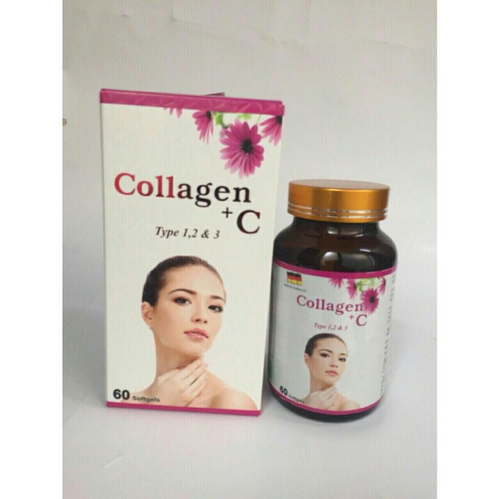 [HCM]ĐẹP Da Sáng Da - Collagen +C-60 Viên