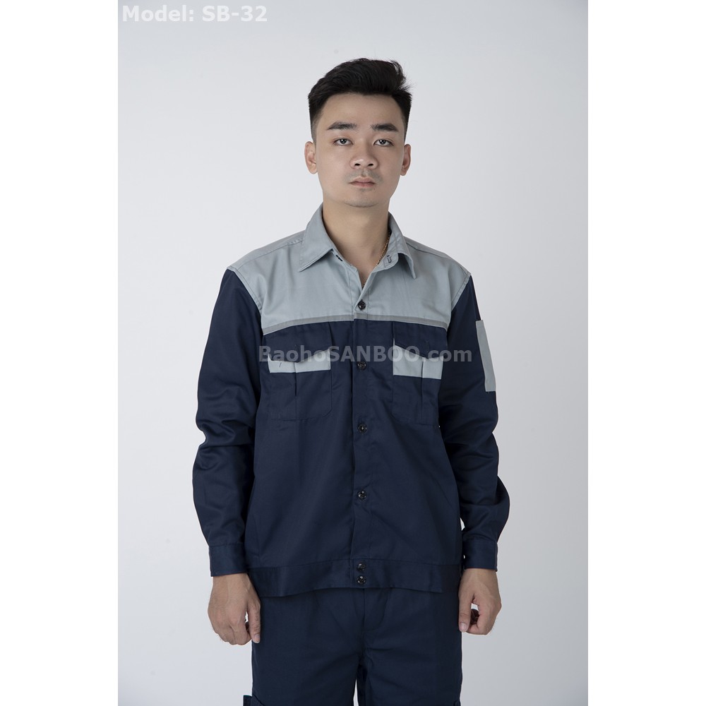 Bộ quần áo bảo hộ phối màu – SB32
