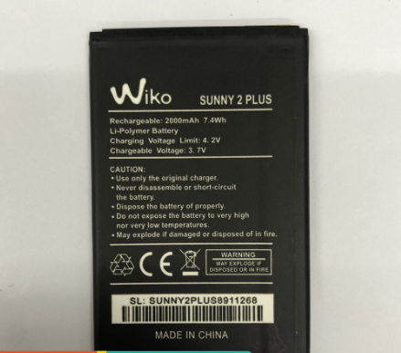 Pin Wiko Sunny 2 plus bảo hành đổi mới