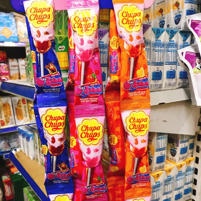 Bịch 30 Chiêc Kẹo Mút Chupa Chups Nhân Thổi Big Babol