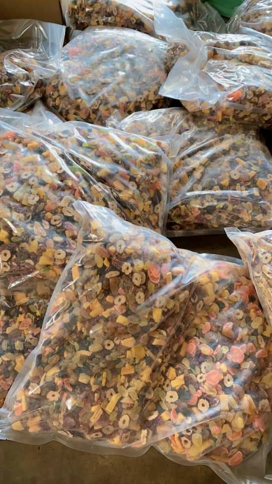 TRÁI CÂY MIX SẤY XÍ MUỘI (ĂN KIÊNG ĐƯỢC)