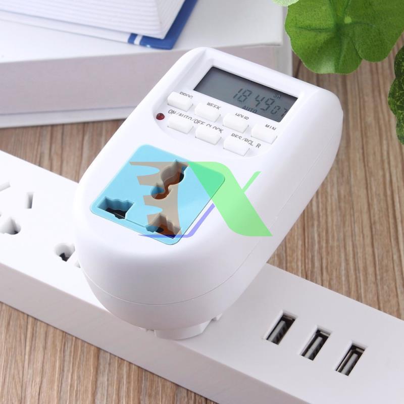 Ổ electronic timer socket al-06 20 modes, power Switch automatic timer multi-purpose 2200W (bh: 1 Đổi 1 in 1 month)
