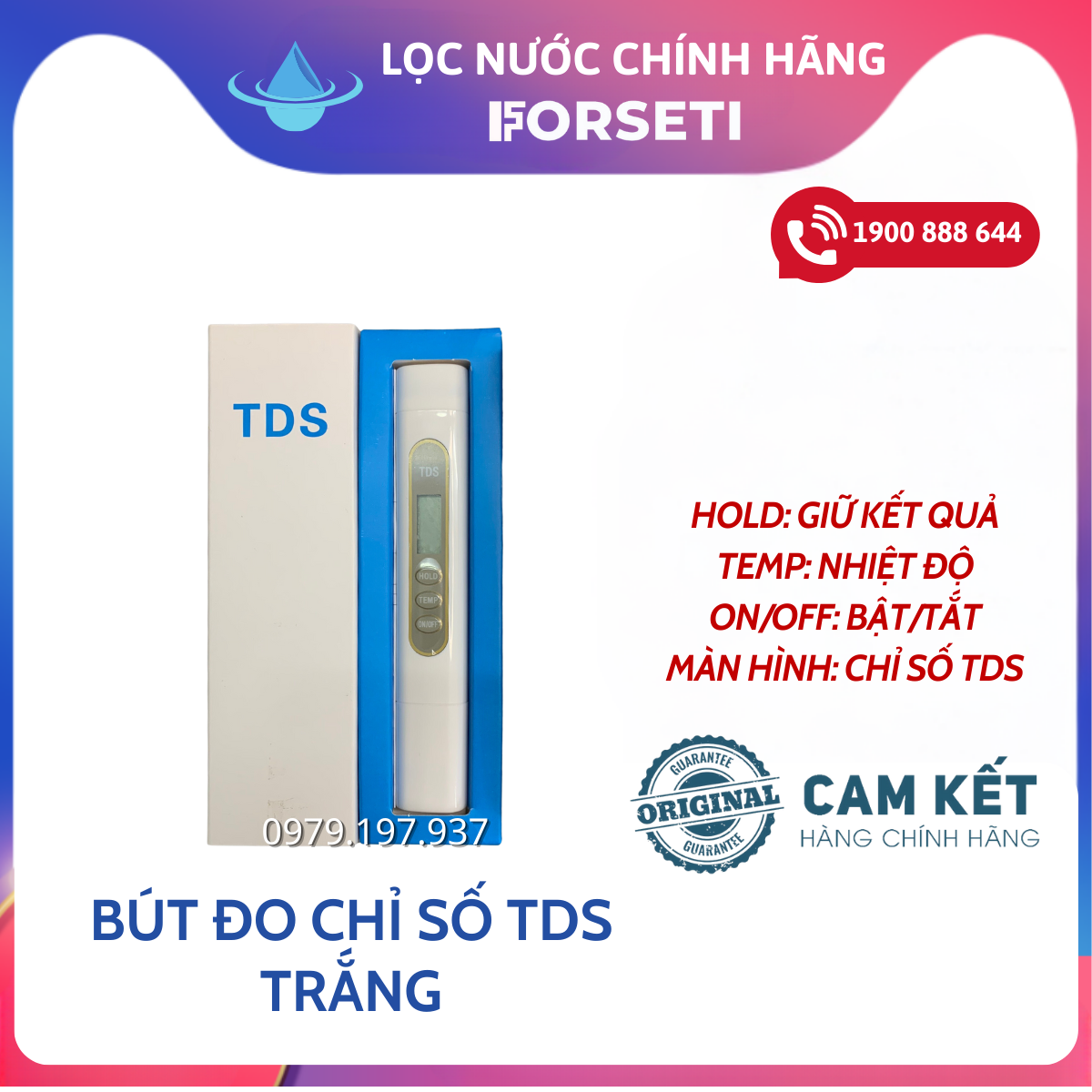 Bút đo chỉ số tds cho máy lọc nước Kangaroo, Korihome, Karofi...