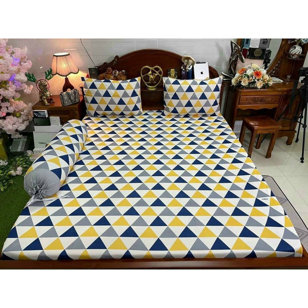 Drap bộ thun Mẫu hoa, giá tốt nhất