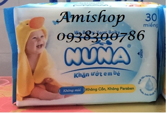 Khăn ướt Nuna 30 tờ