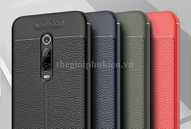 ỐP Lưng Silicon Vân Da Cho Xiaomi K20 Hiệu Auto Focus, Ốp Lưng Xiaomi