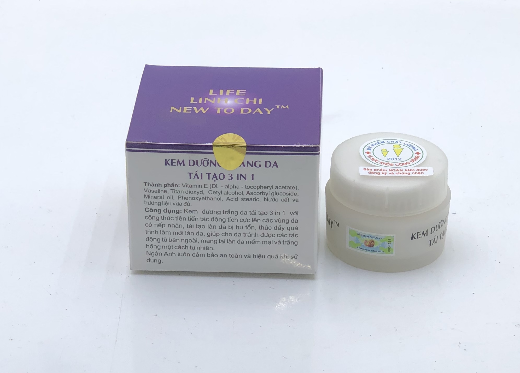 [HCM]Kem Linh Chi New today Trắng da tái tạo 3 in 1 18g