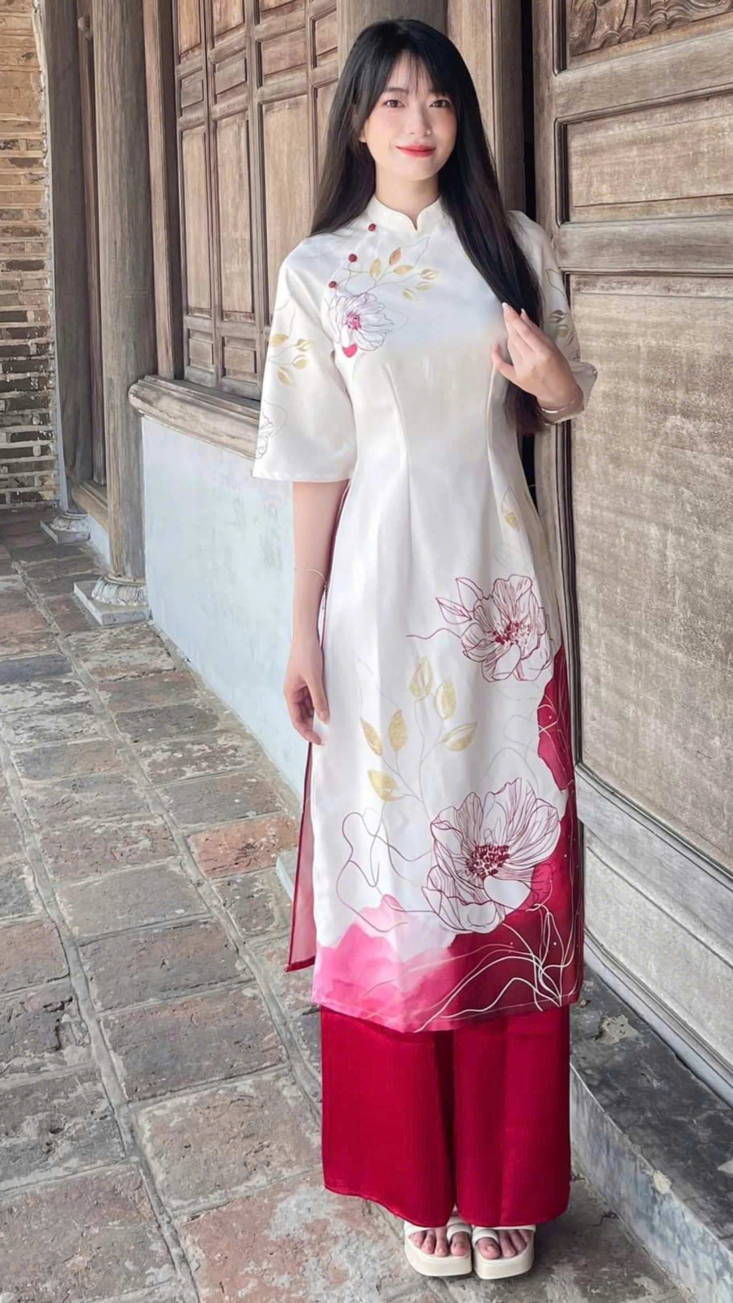 set áo dài xuân 2024