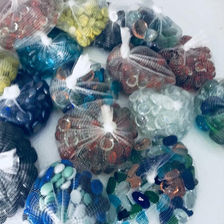 Sỏi thủy tinh trộn nhiều màu 500g