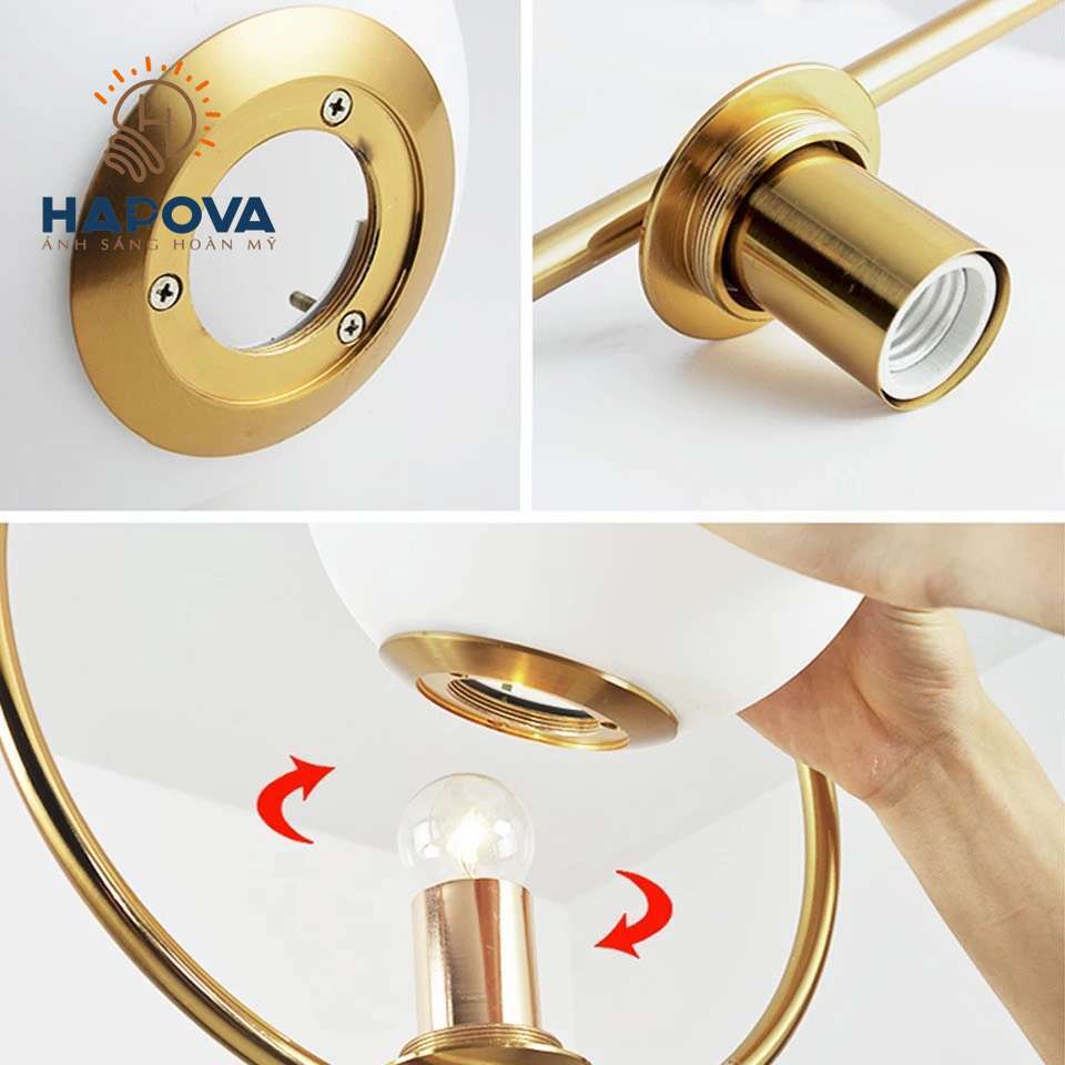 Đèn thả phòng ngủ HAPOVA WAXXI 5009