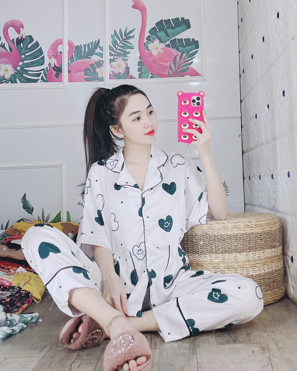 [KÈM ẢNH VIDEO THẬT] Đồ Bộ Pijama - Bộ lụa đùi LATIN cao cấp