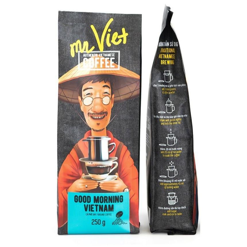 Mr Viet Good Morning Vietnam Ground Coffee 250g Bag
