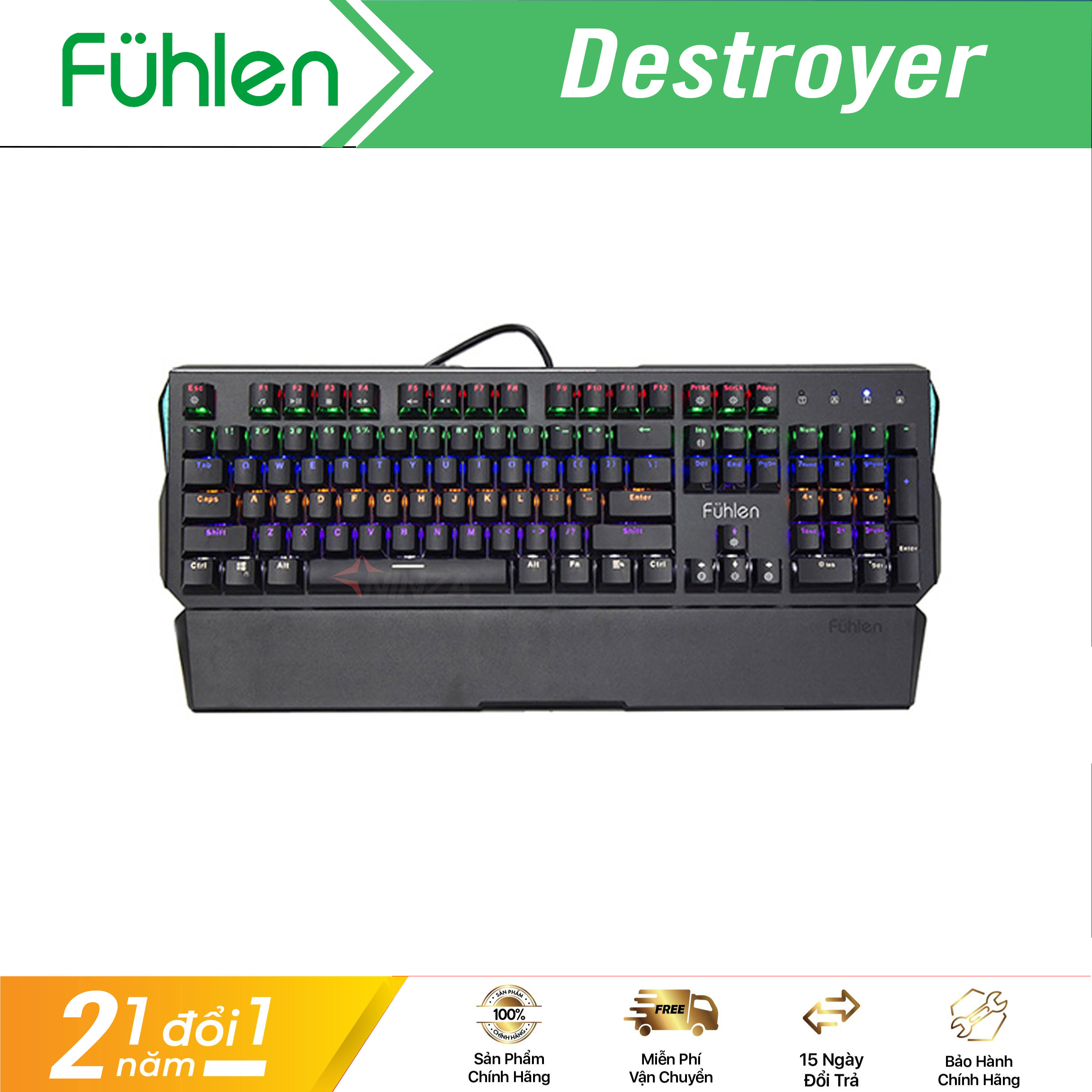 Phím cơ chơi game Fuhlen Destroyer Switch quang học