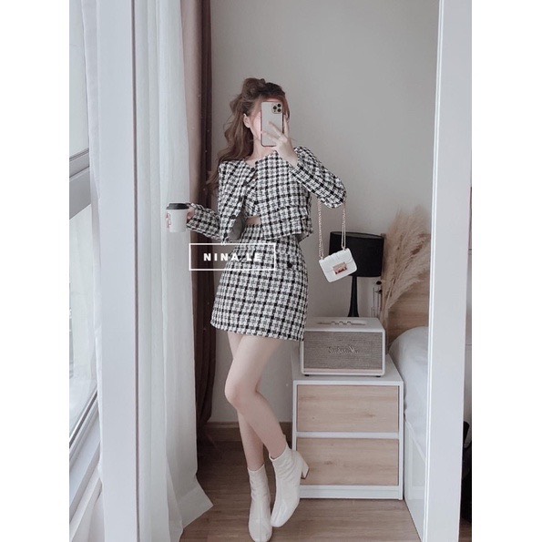 [ Unisex _365 ] Sét Bộ dạ stweed  3 món