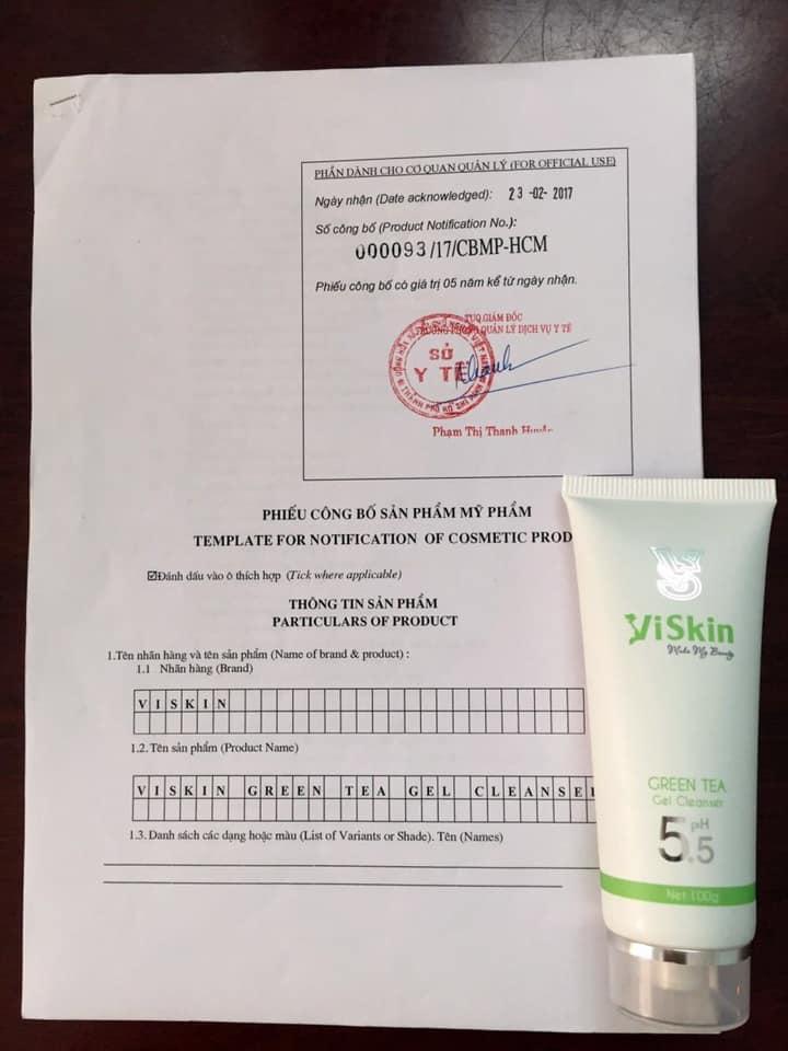 SỮA RỬA MẶT TRÀ XANH VISKIN - pH5.5