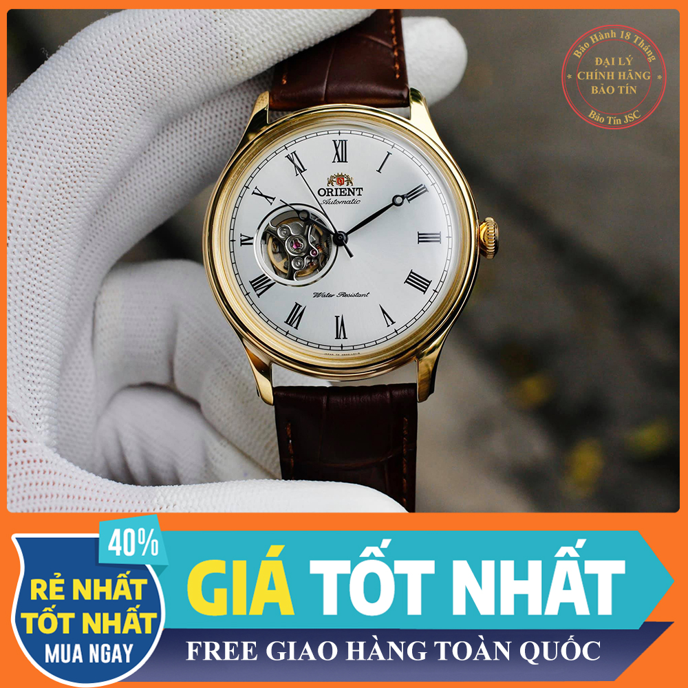 { RẺ VÔ ĐỐI }{ BẢO TÍN ĐỒNG HỒ SHOP SỊN LAZADA }  Đồng hồ nam dây da Orient Caballero { orient patek seiko sk }