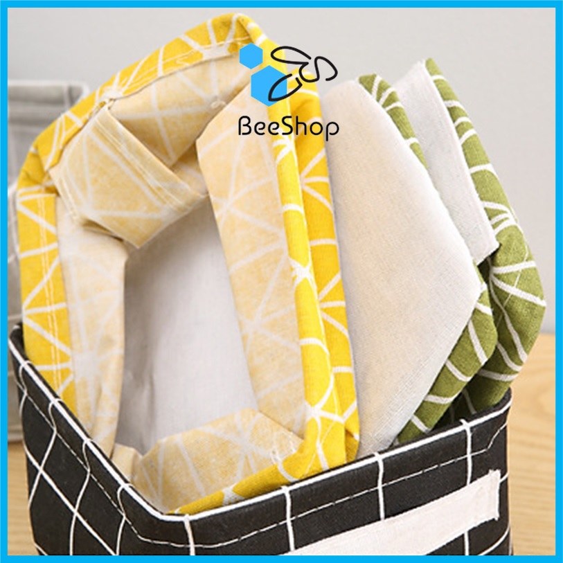 Giỏ vải đựng đồ đa năng size 20x16x14cm