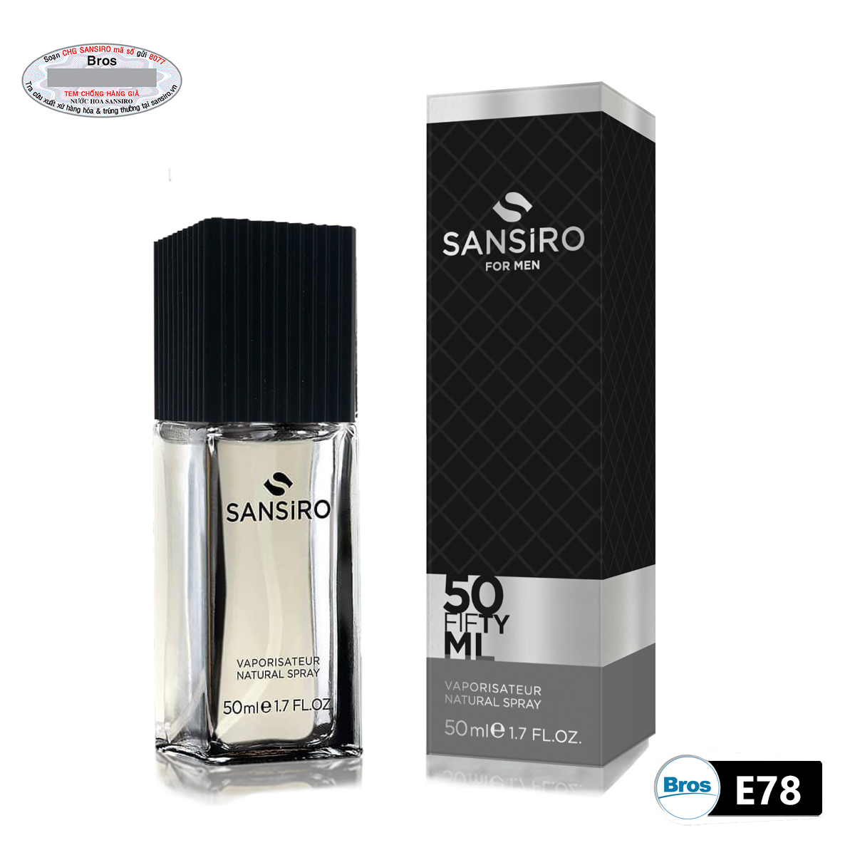 Nước hoa Sansiro Thổ Nhĩ Kỳ 50ml - E78 cho nam