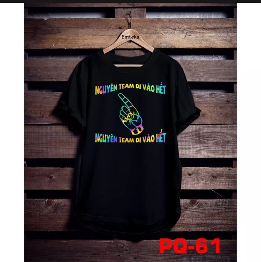 Áo thun TAY NGẮN phản quang 7 màu Nguyên team đi vào hết (CHỤP FLASH) (TAY LỠ IB)