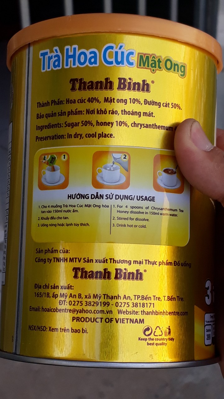 Trà Hoa cúc mật ong dạng lon - 400g
