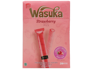 Bánh Quế Wasuka Premium Rolled Wafer Vị Dâu (Hộp 240g) thumbnail