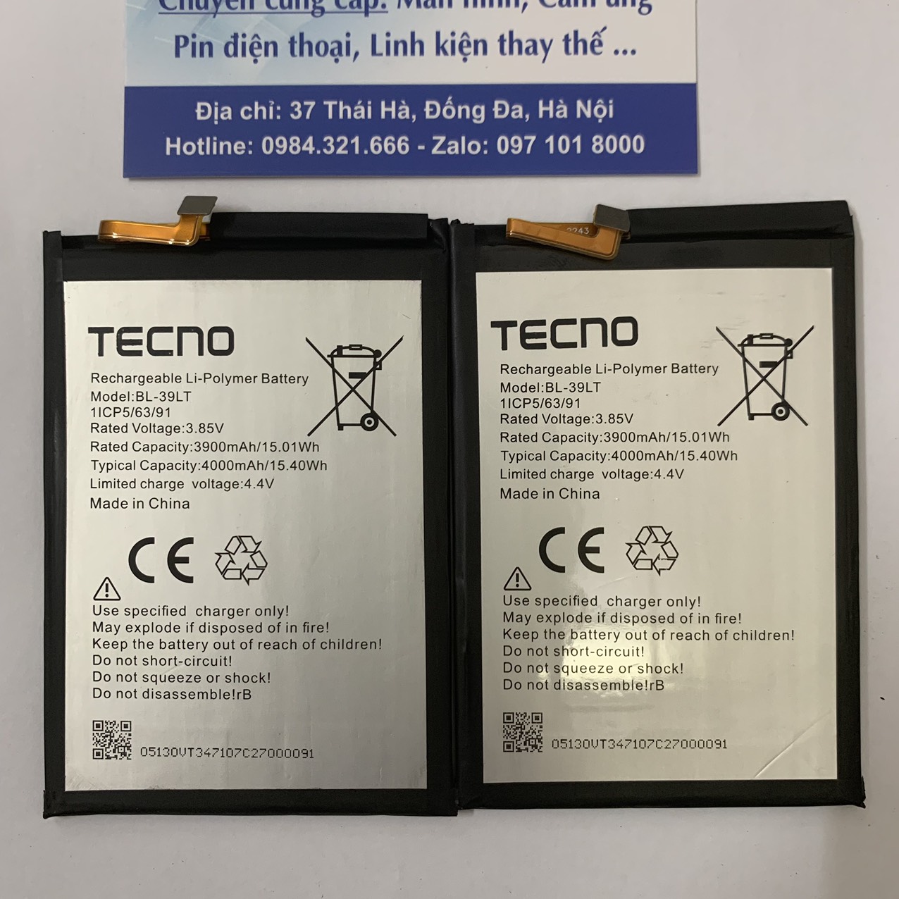 PIN TECNO CC7/KC8 (BL-39LT) - A