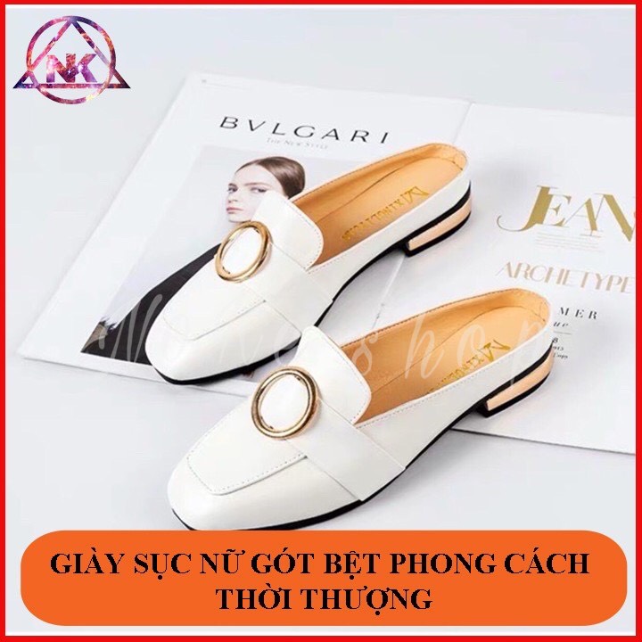 Giày sục da nữ hot trend