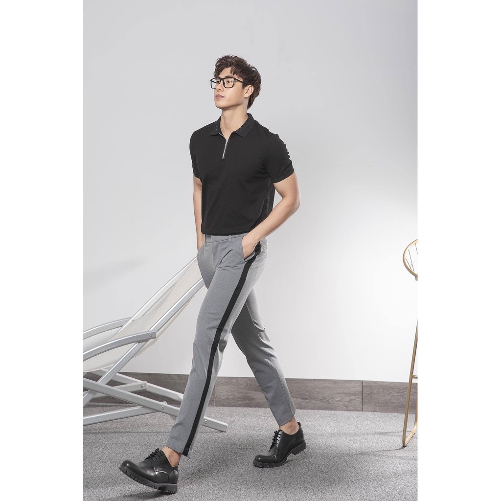 CELEB Quần Tây Nam Phối Sọc Màu