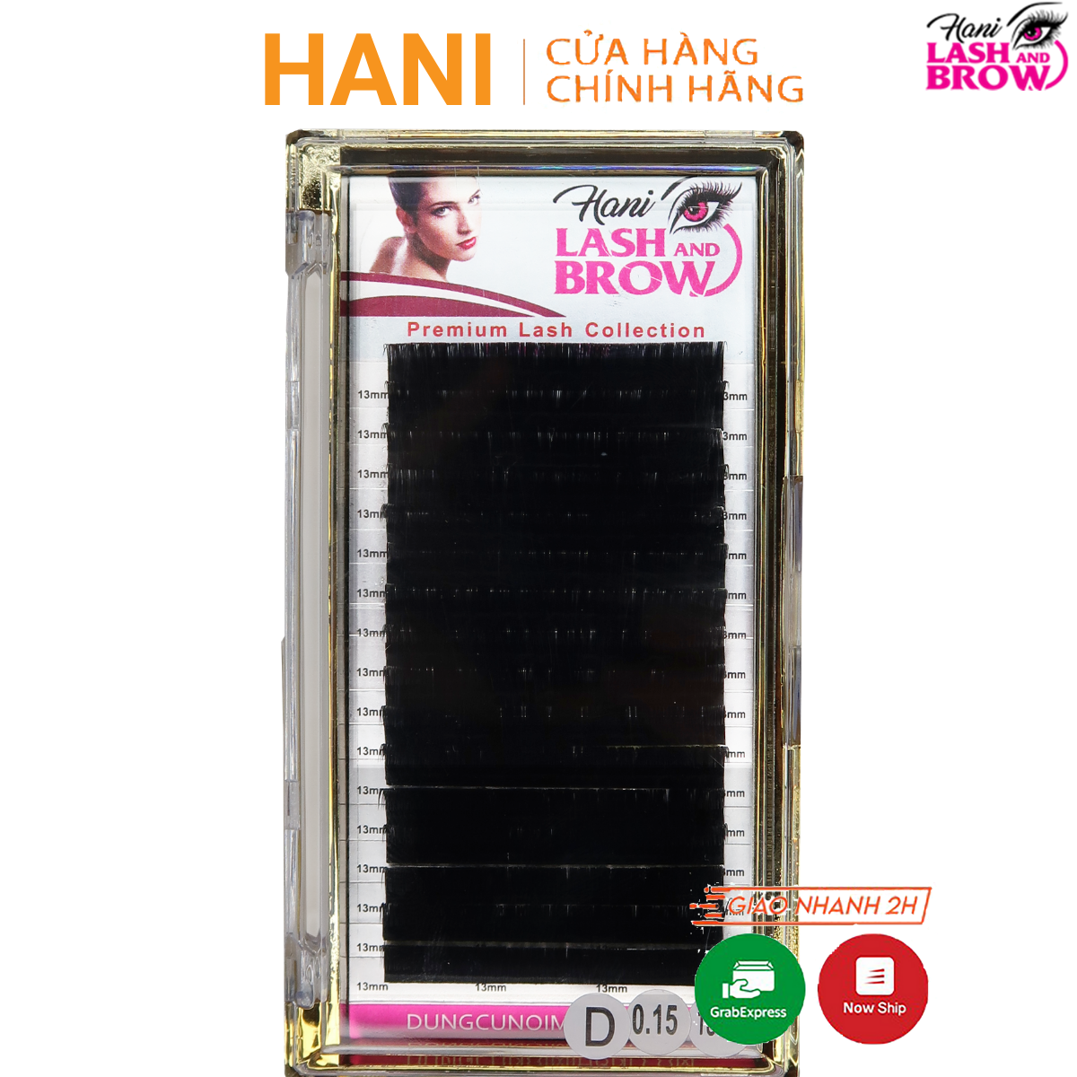 Mi Khay Iris Độ Cong C Cao Cấp Nối Classic Và Volume - Siêu Đen - Hani Beauty