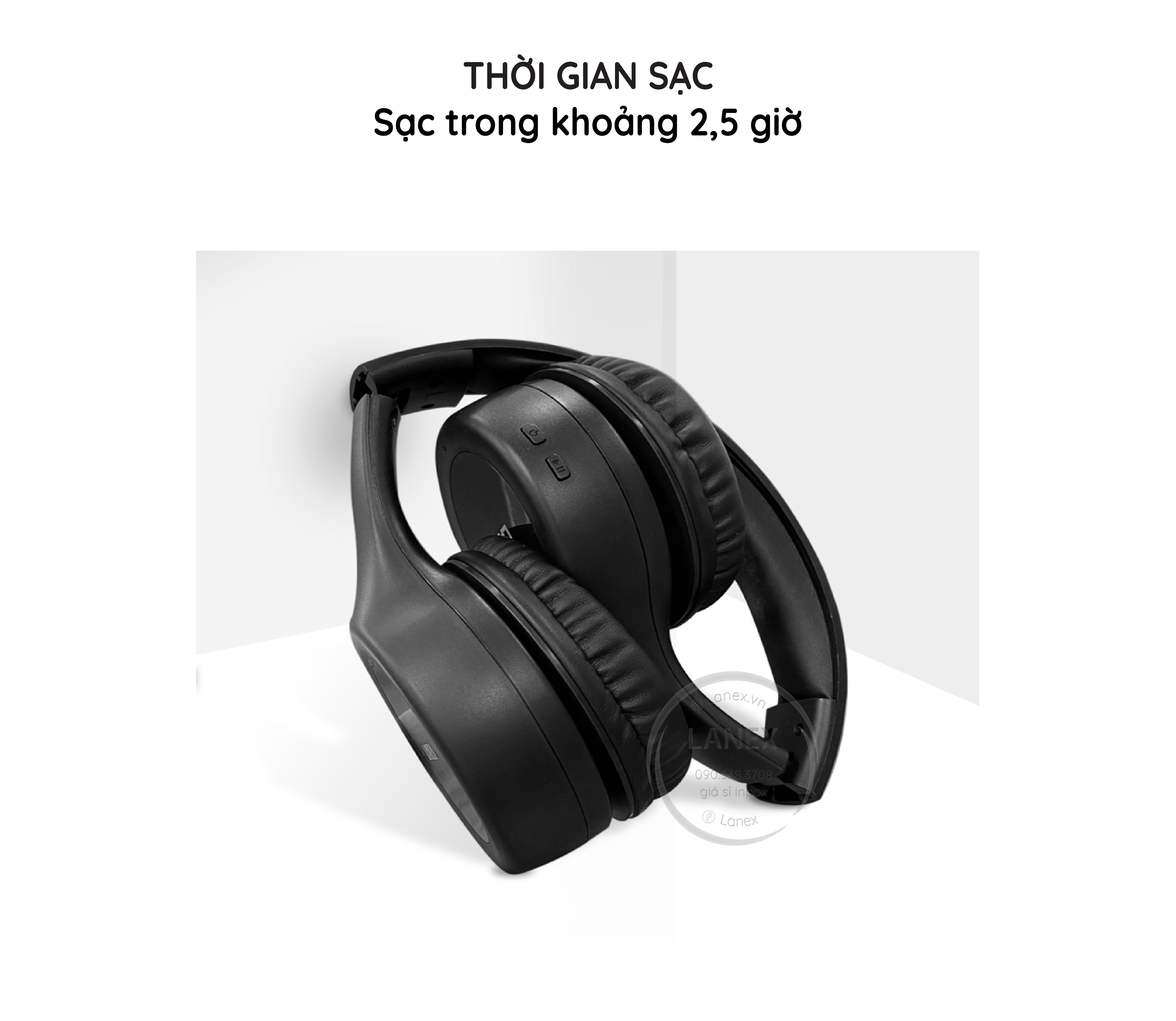 Tai Nghe Bluetooth Lanex Lt01 Headphone V5.0 Có Mic