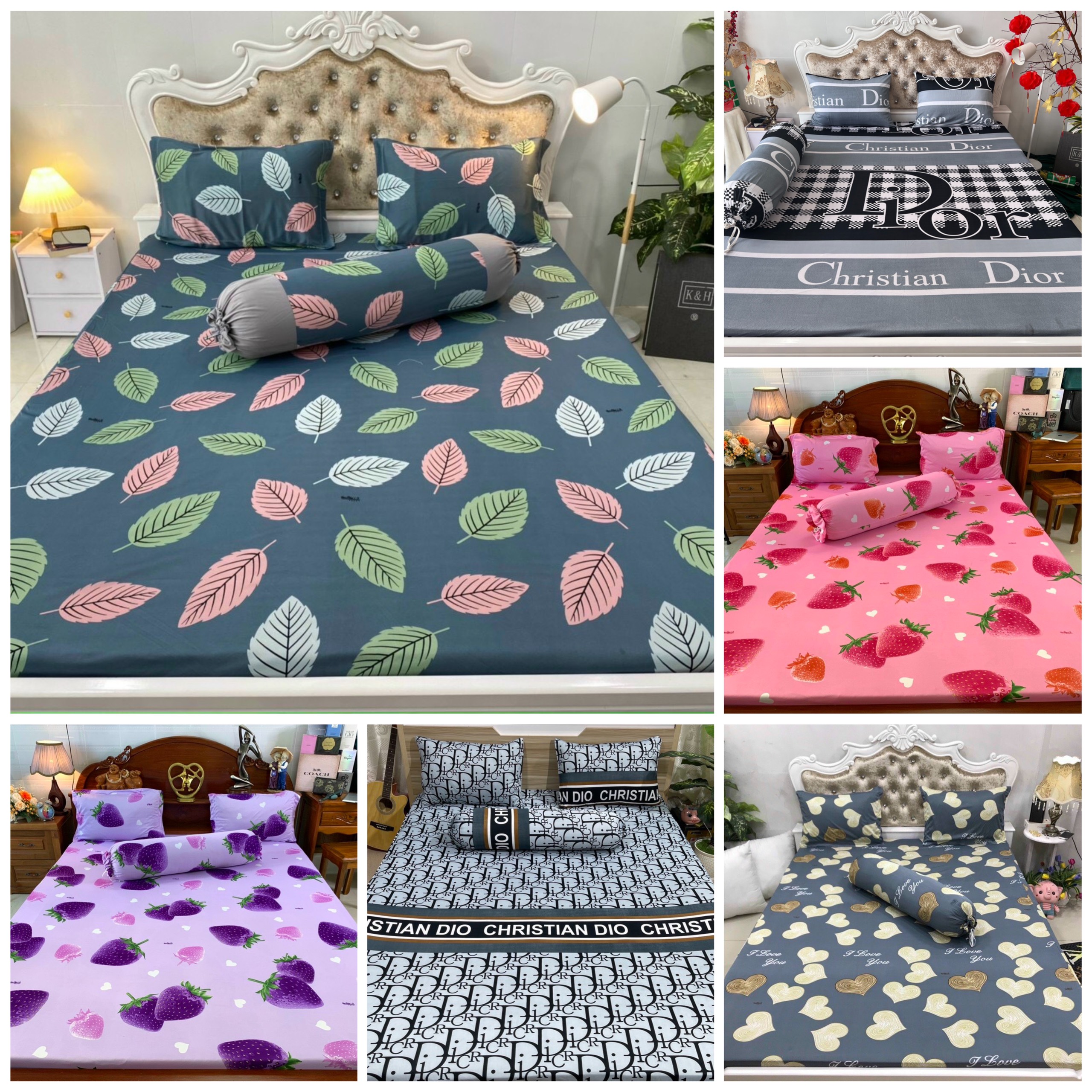 (1M2*2M) Bô drap ga thun Hàn quốc Van phát không mền