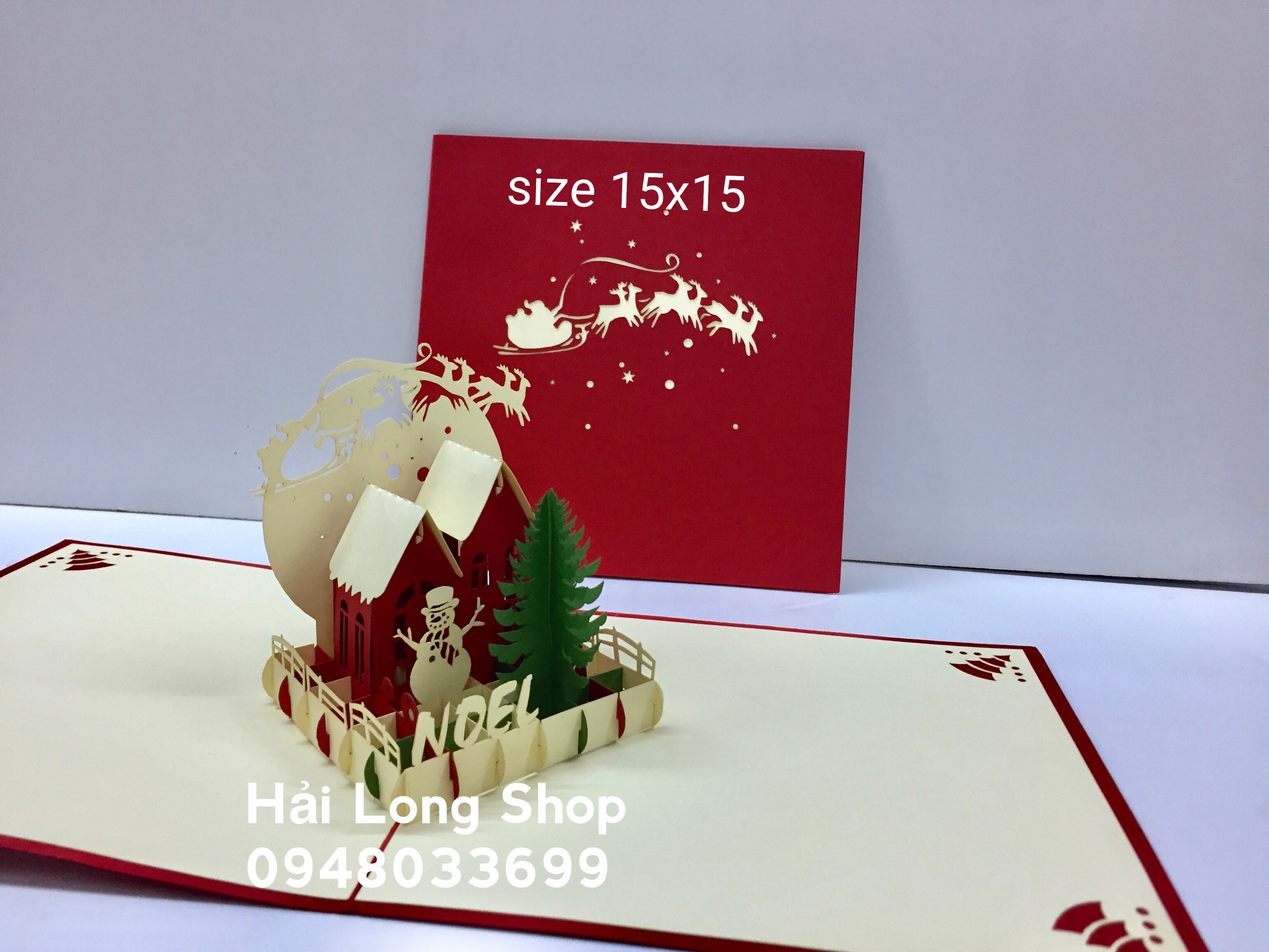 Khung Cảnh Giáng Sinh 1 - Noel - Thiệp 3D