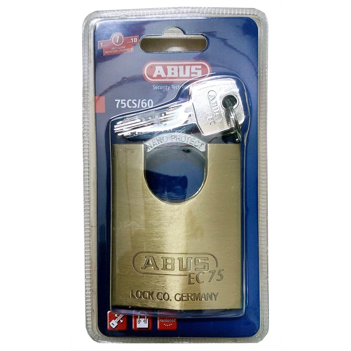 Khóa đồng chìa vi tính ABUS EC 75CS/60 (Vàng đồng)